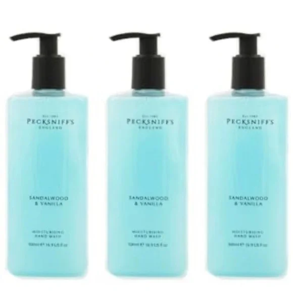 NEW PECKSNIFF'S Sandalwood & Vanilla (1)Hand Wash Pump Dispenser 16.9oz New - Picture 2 of 7